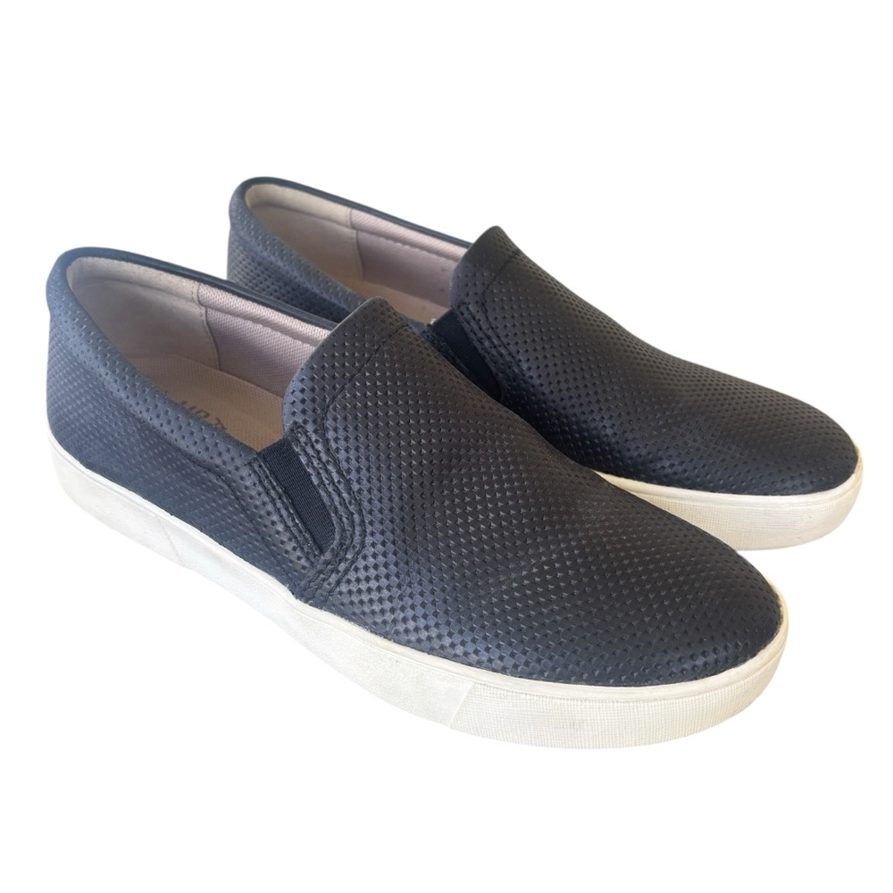 NATURALIZER MARIANNE SLIP ON SNEAKER BLACK LEATHER 7.5